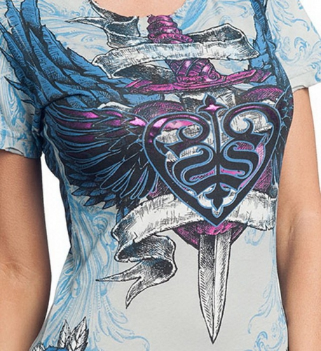 Womens Sinful By Affliction Lustful Tee price
